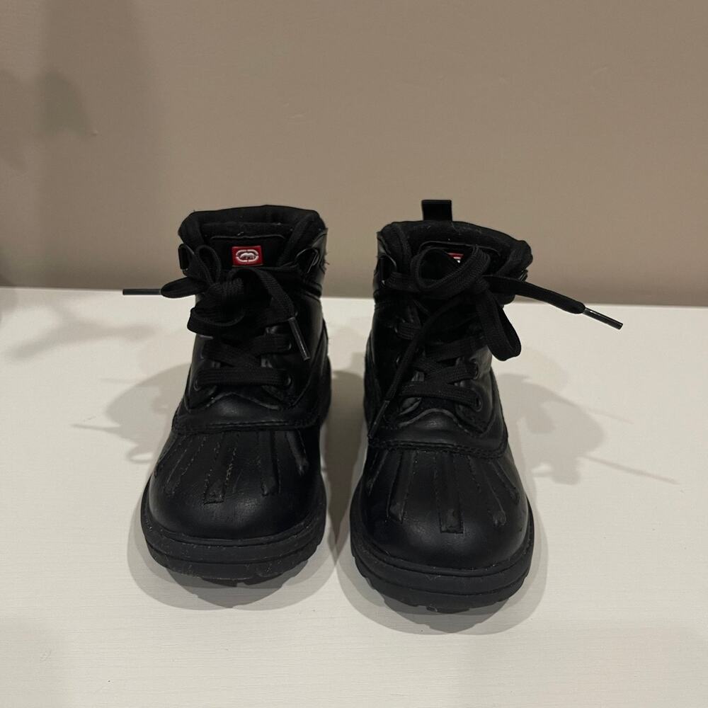 UNLTD Toddler Black Boots Size 8 West-01T - Picture 3 of 9